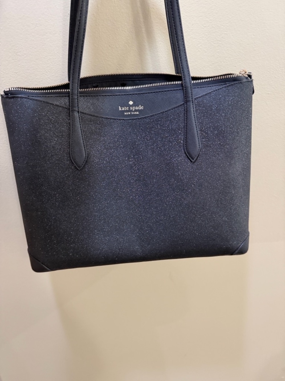 kate spade Black Glitter Tote